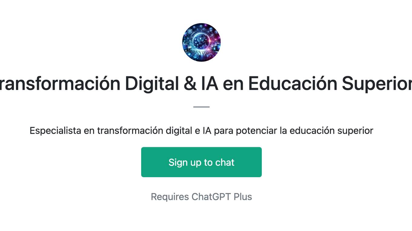 Transformación Digital & IA en Educación Superior Screenshot