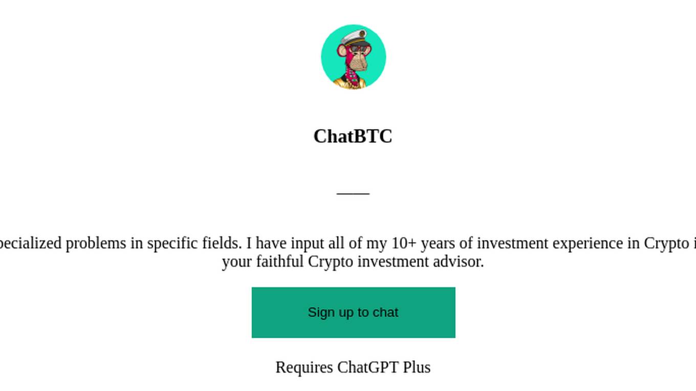 ChatBTC Screenshot