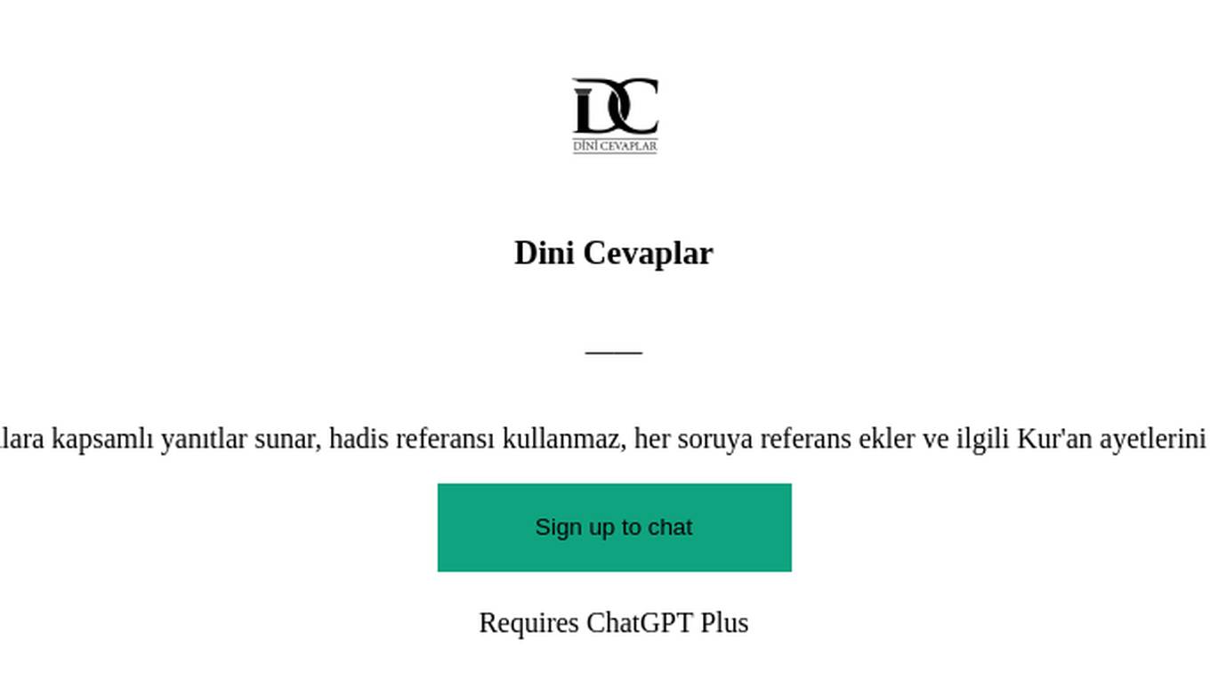 Dini Cevaplar Screenshot