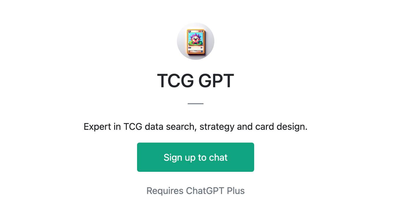 TCG GPT Screenshot