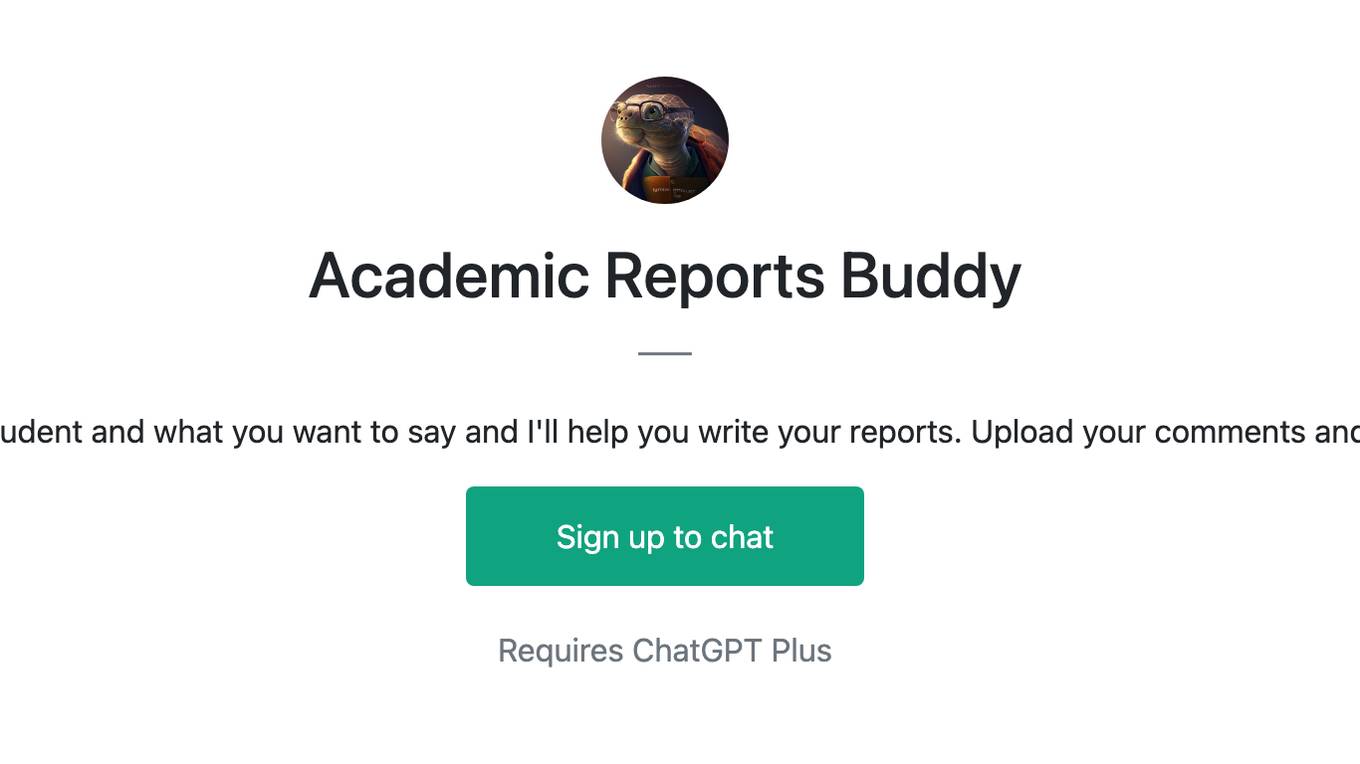 Academic Reports Buddy Screenshot