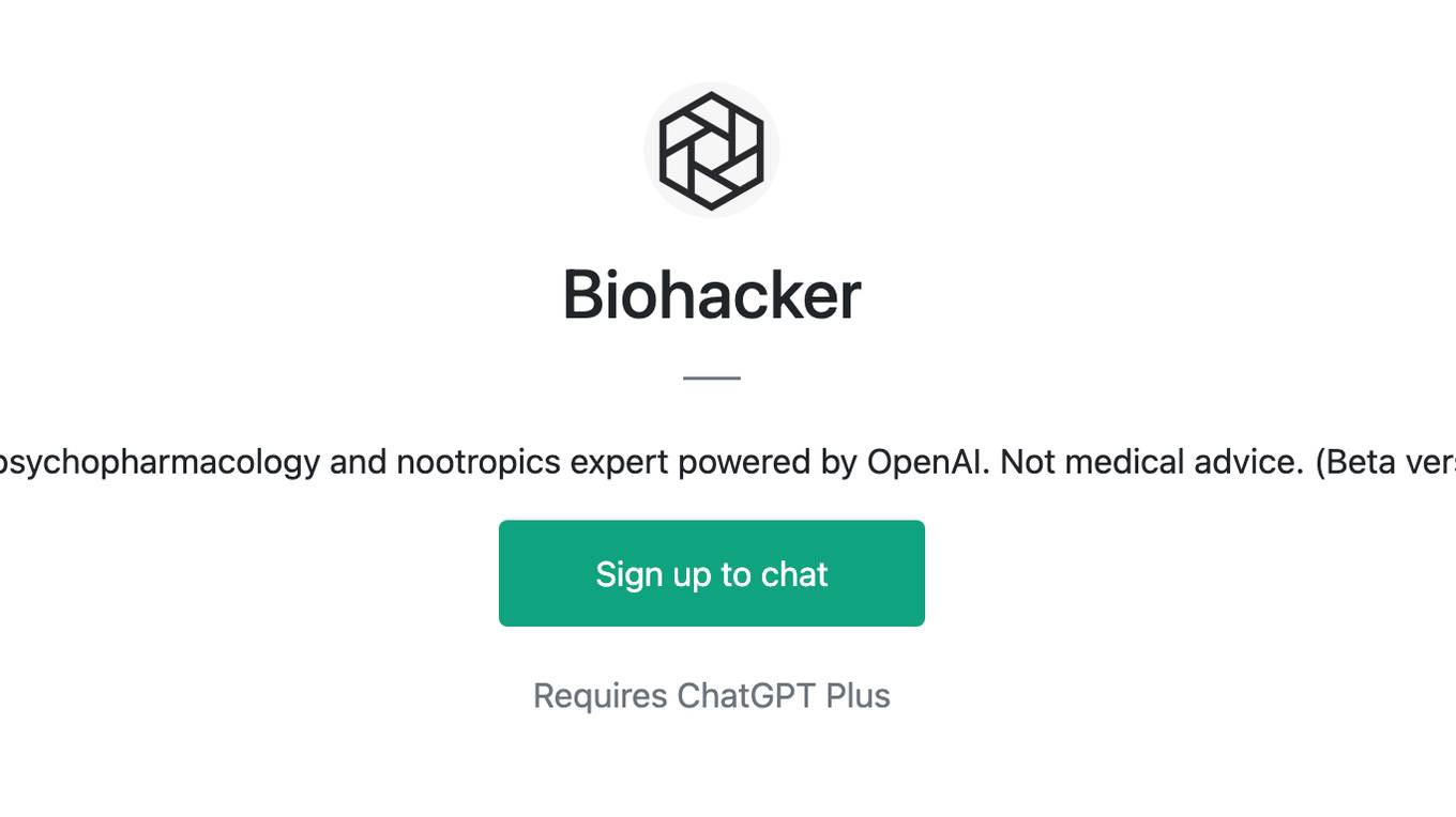 Biohacker Screenshot