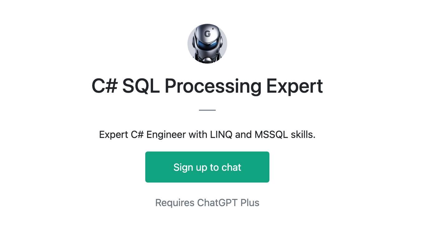 C# SQL Processing Expert Screenshot