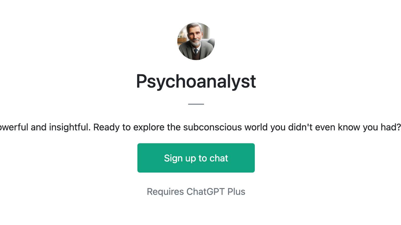 Psychoanalyst Screenshot