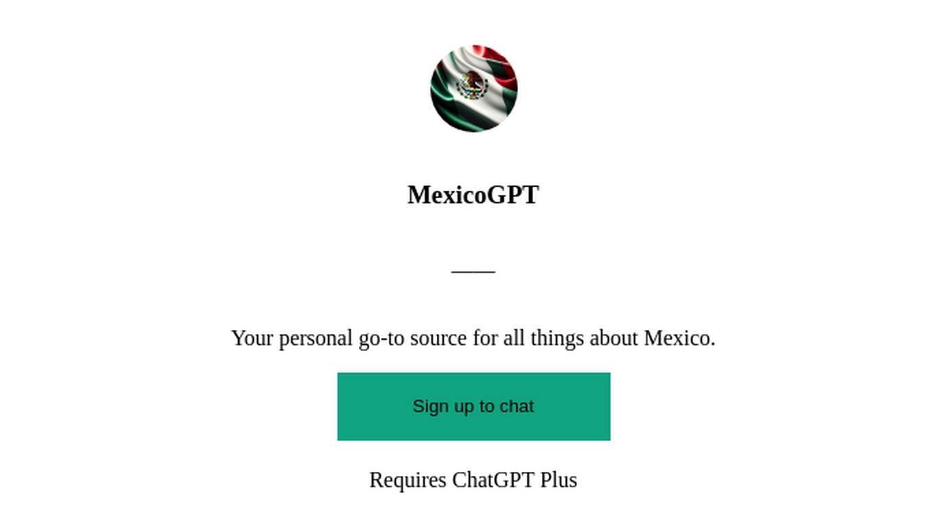 MexicoGPT Screenshot