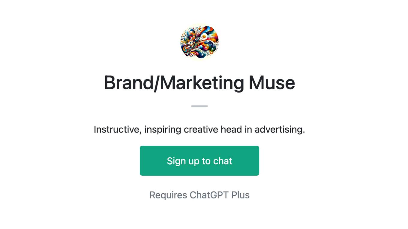 Brand/Marketing Muse Screenshot