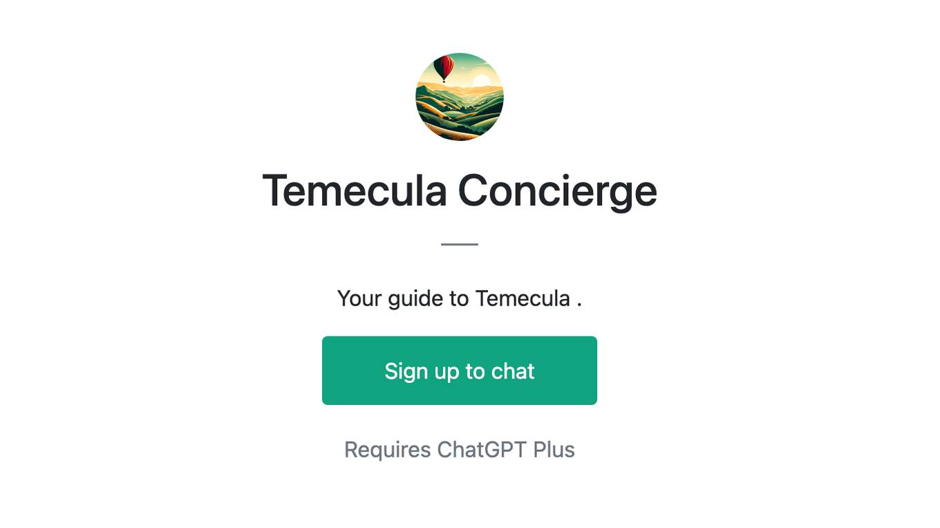 Temecula Concierge Screenshot