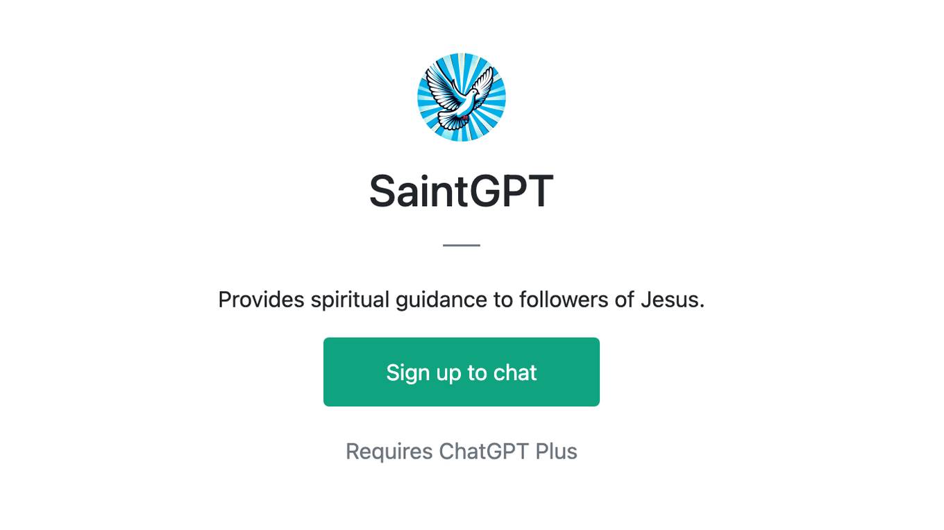 SaintGPT Screenshot