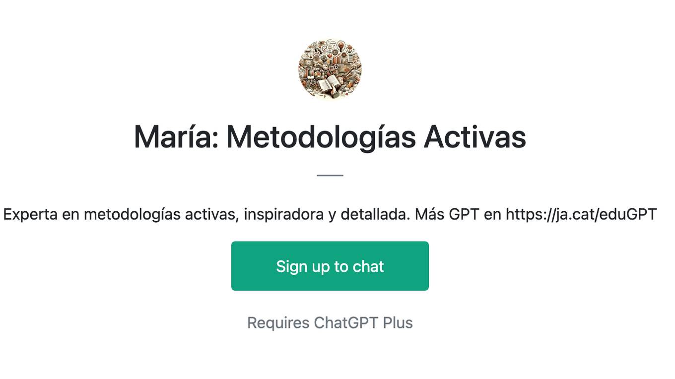 María: Metodologías Activas Screenshot