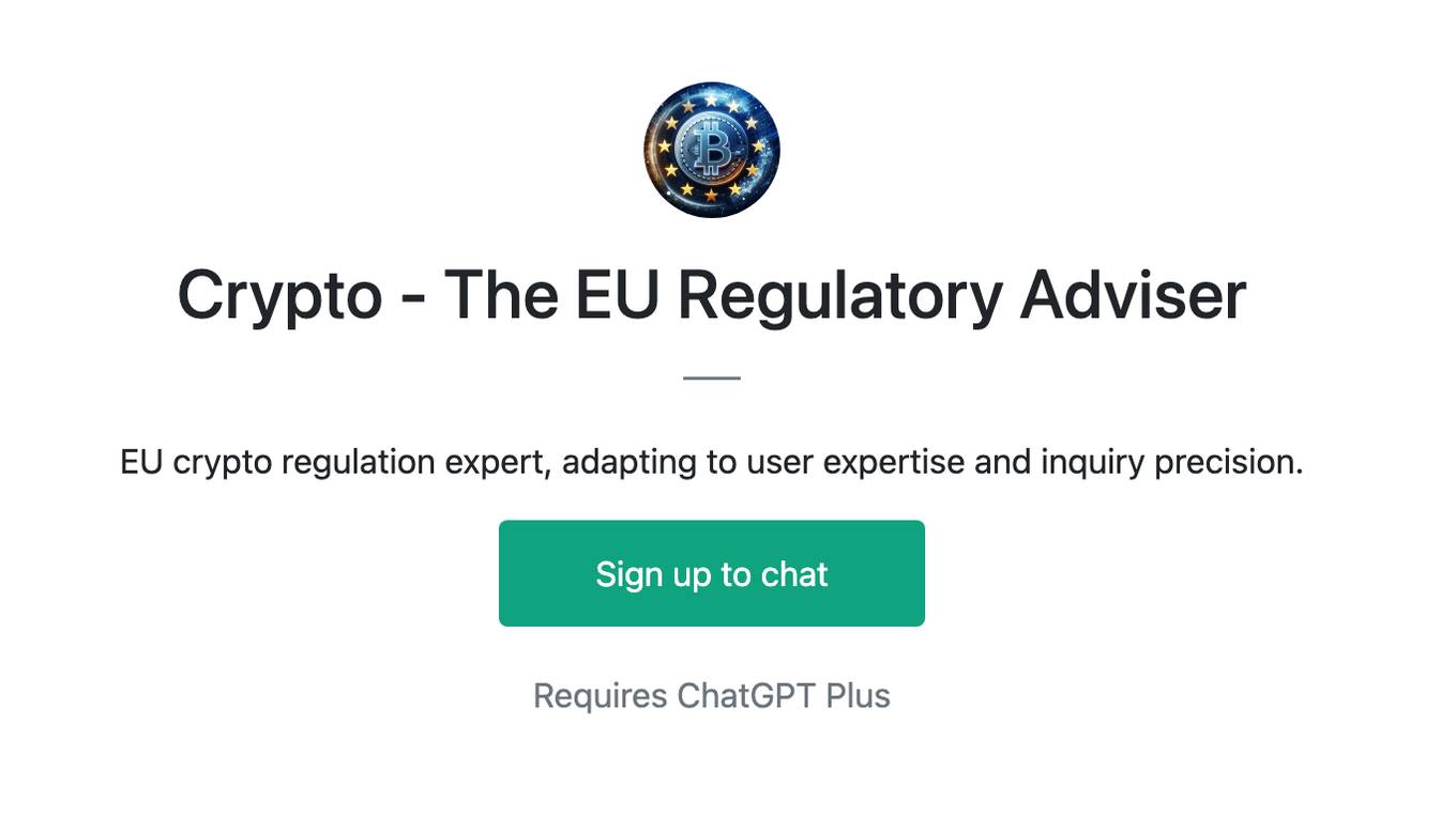 Crypto - The EU Regulatory Adviser Screenshot