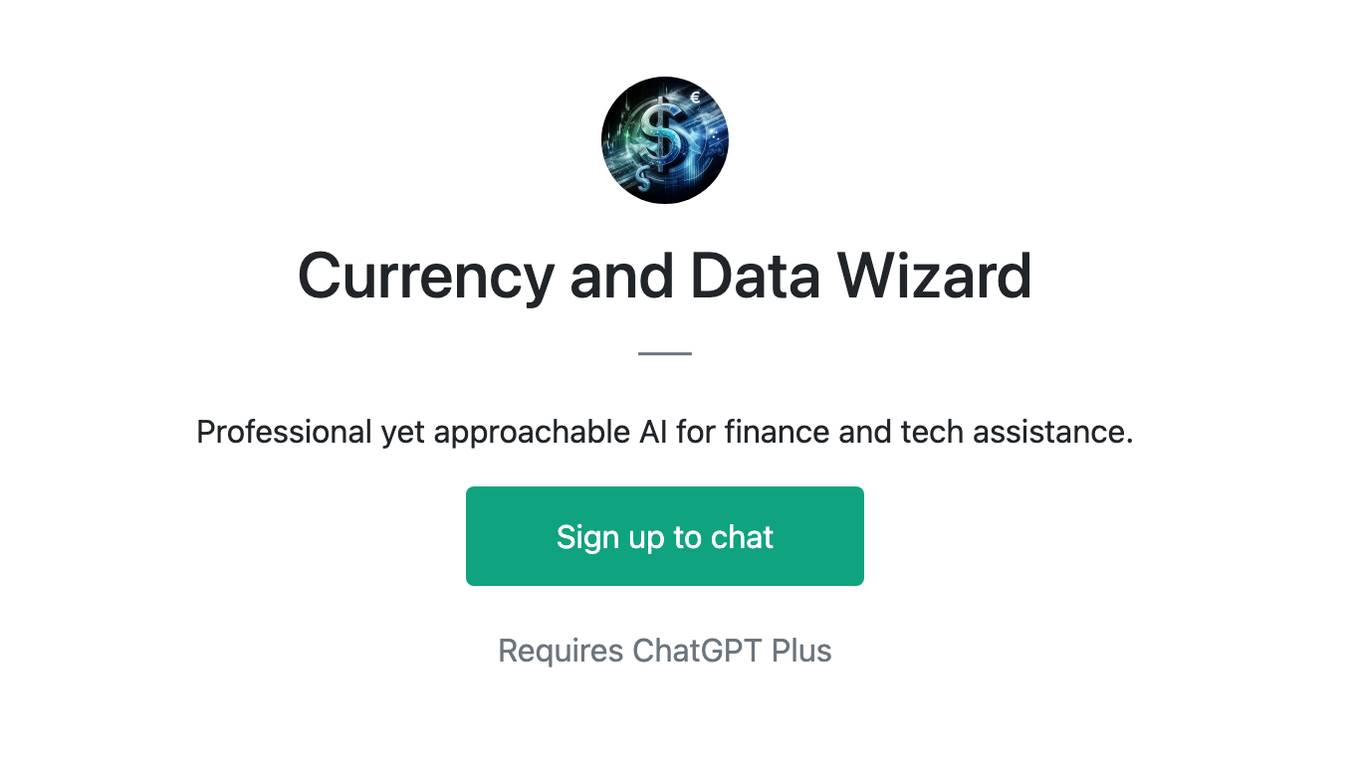 Currency and Data Wizard Screenshot