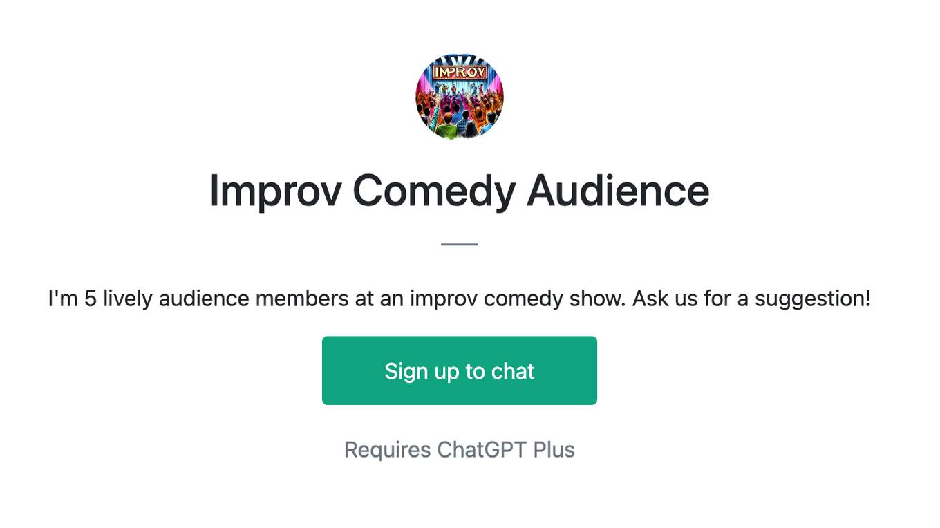 Improv Comedy Audience Screenshot