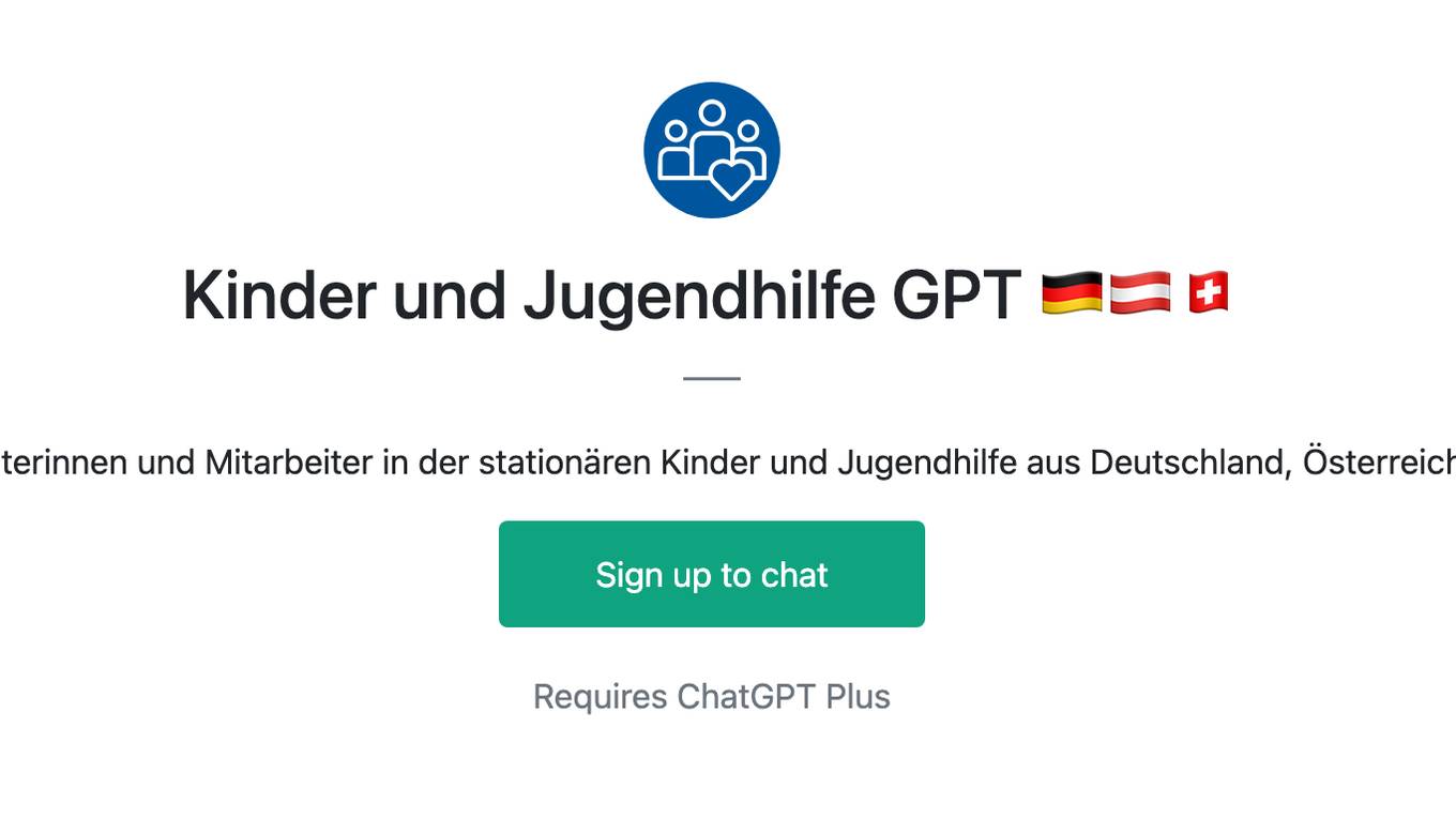 Kinder und Jugendhilfe GPT 🇩🇪🇦🇹🇨🇭 Screenshot