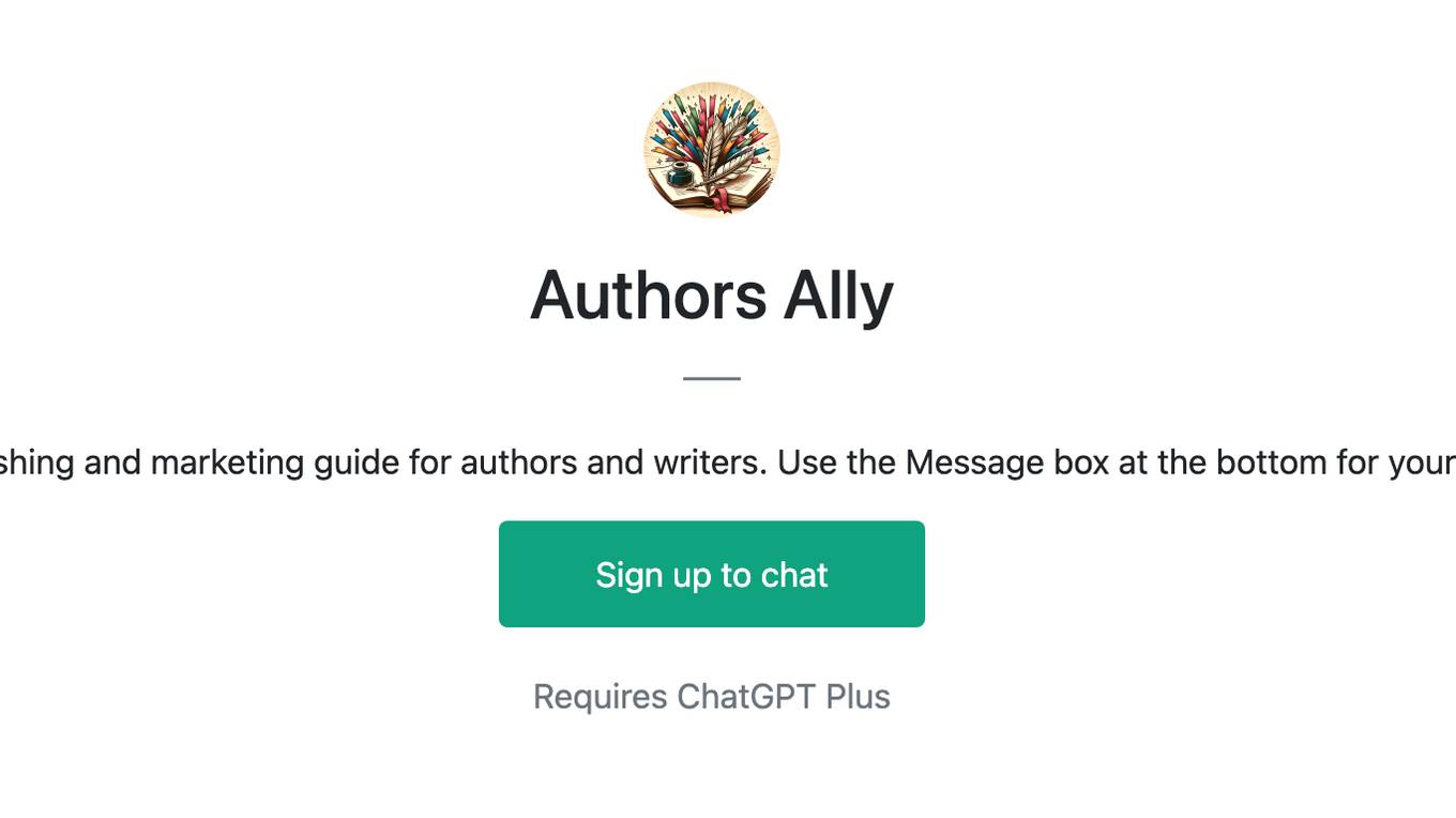 Authors Ally Screenshot