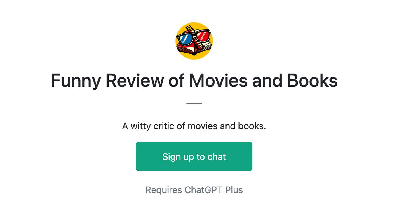 Funny Review of Movies and Books Screenshot