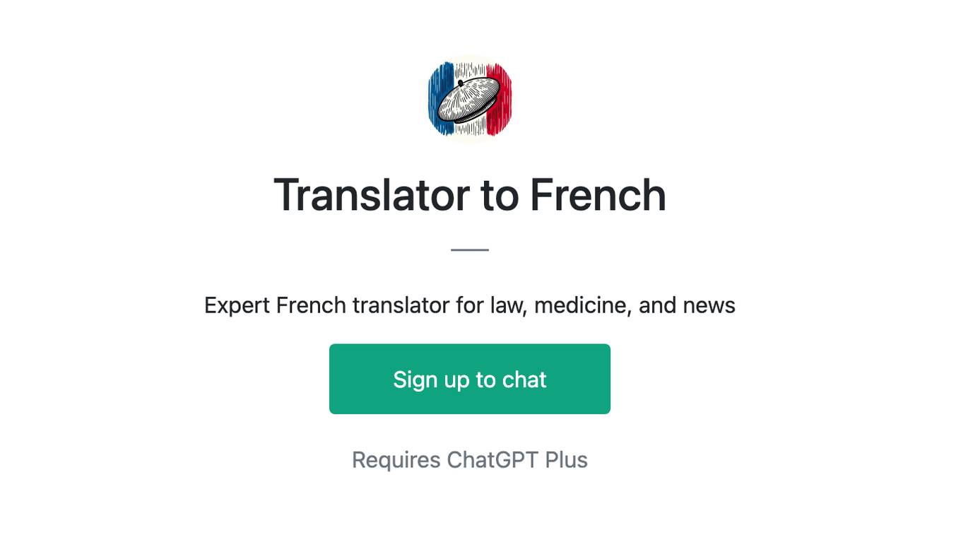 Translator to French Screenshot