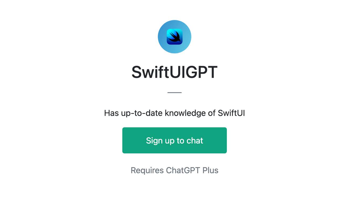 SwiftUIGPT Screenshot