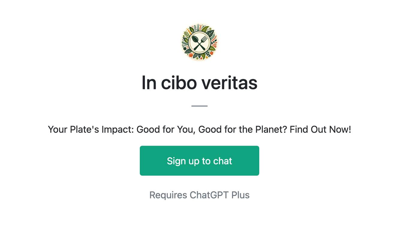 In cibo veritas Screenshot