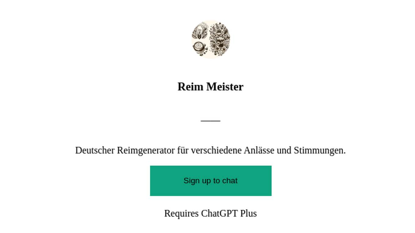 Reim Meister Screenshot