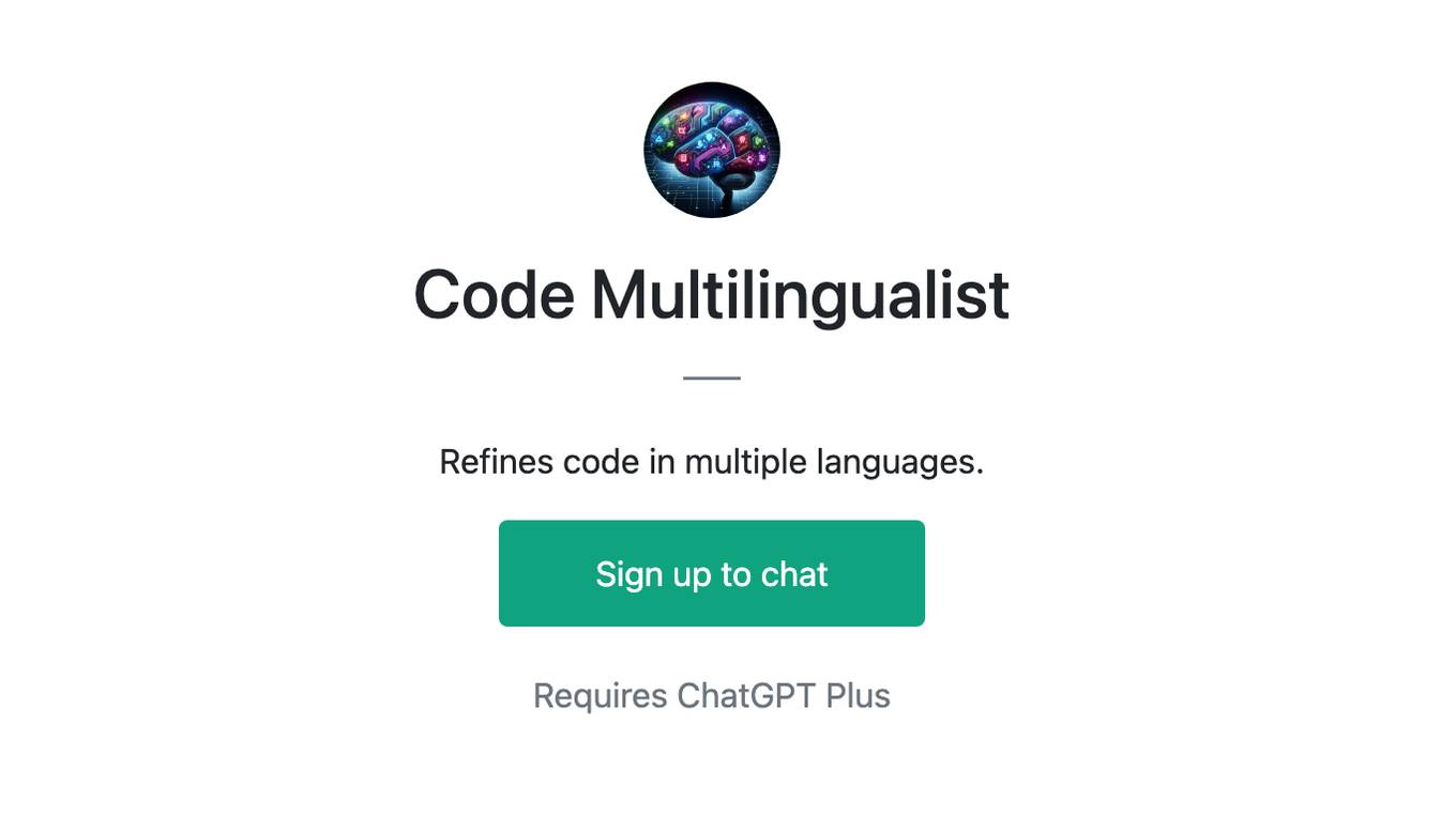 Code Multilingualist Screenshot