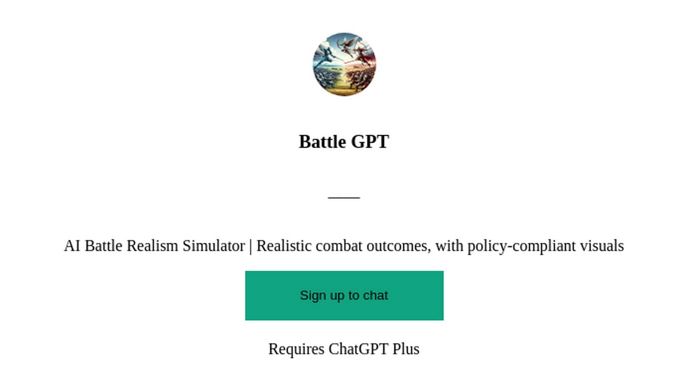 Battle GPT Screenshot