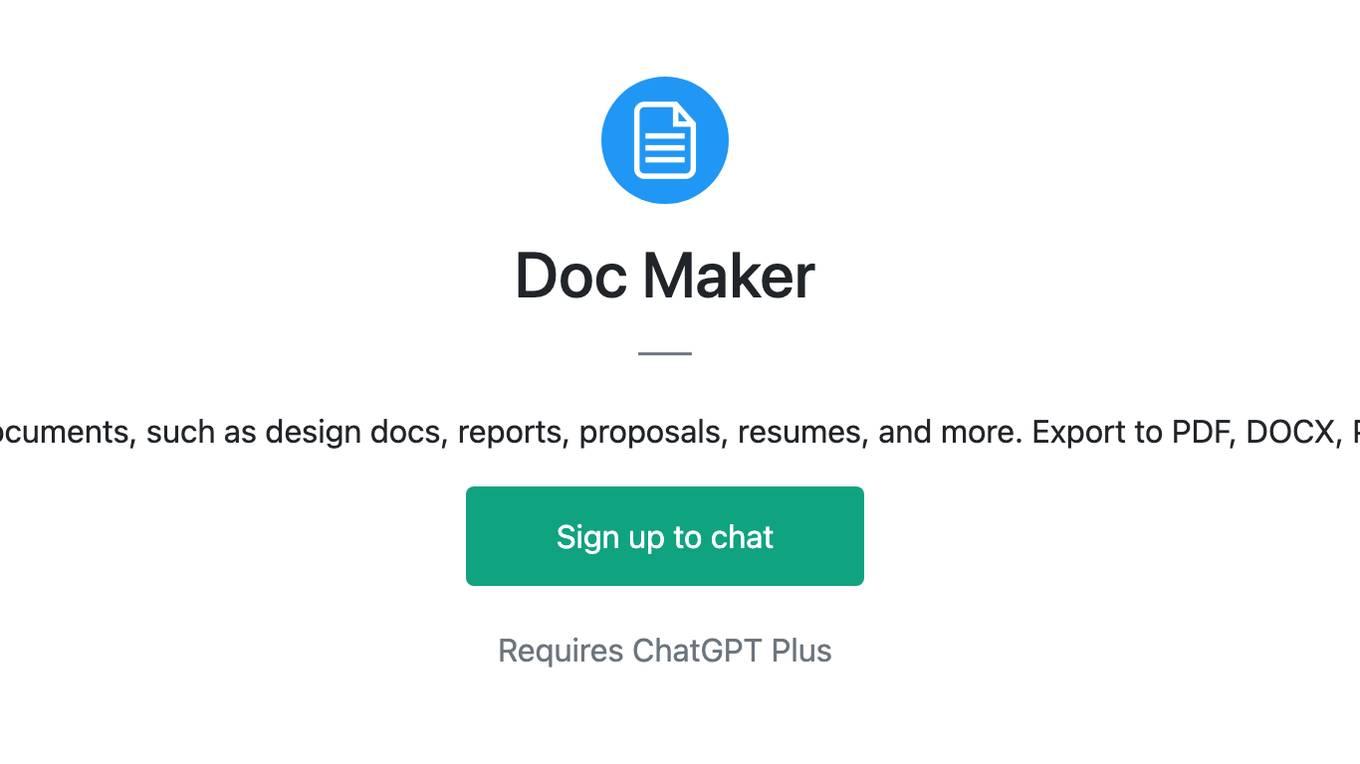 Doc Maker Screenshot