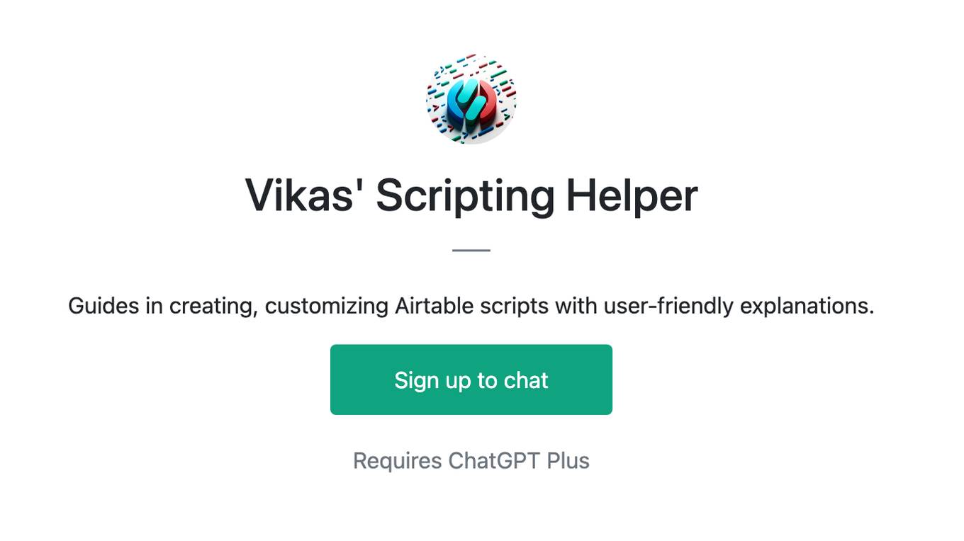 Vikas' Scripting Helper Screenshot