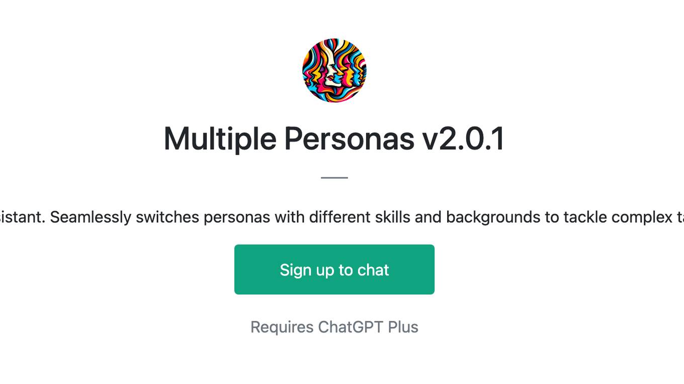 Multiple Personas v2.0.1 Screenshot