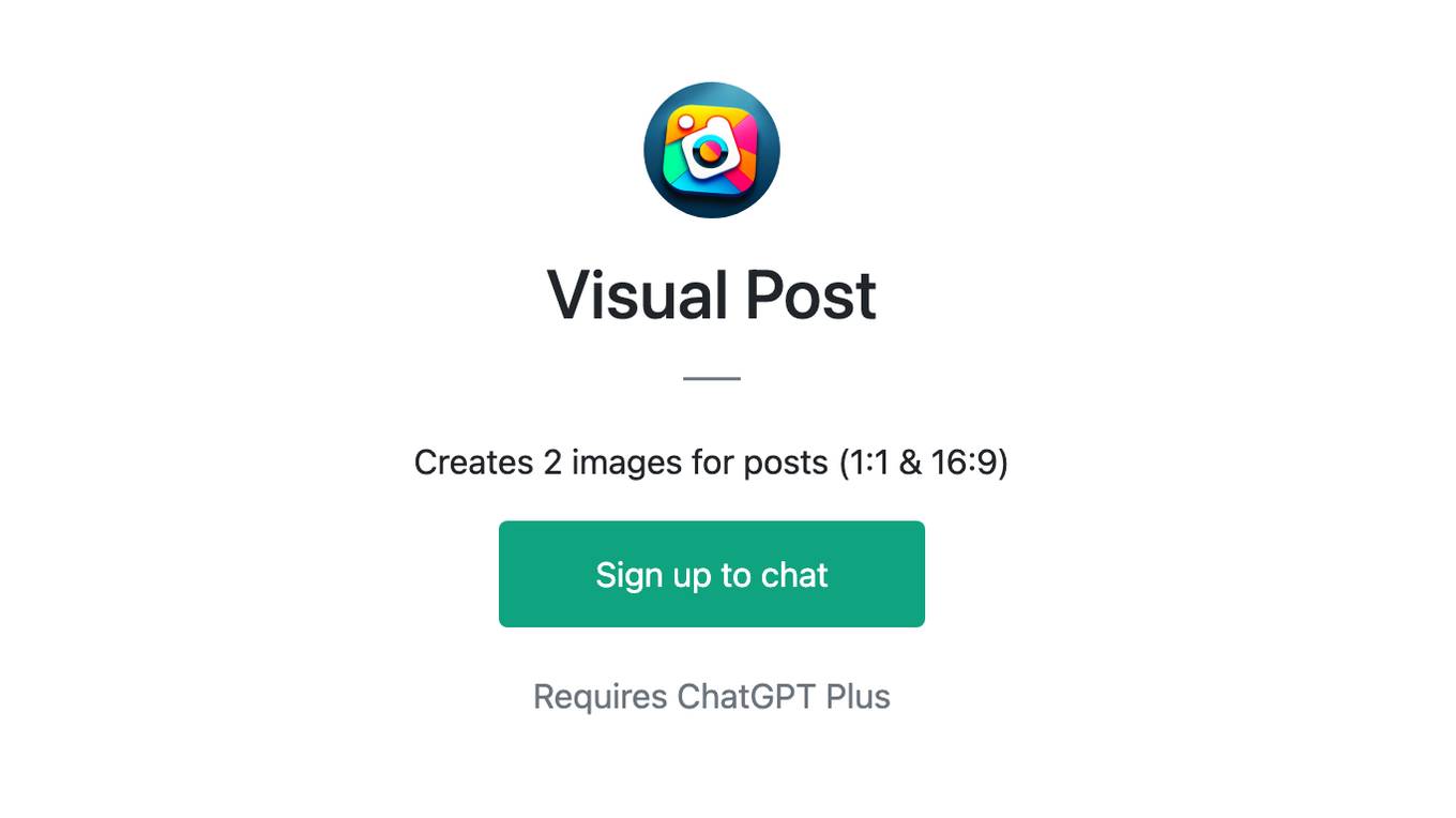 Visual Post Screenshot