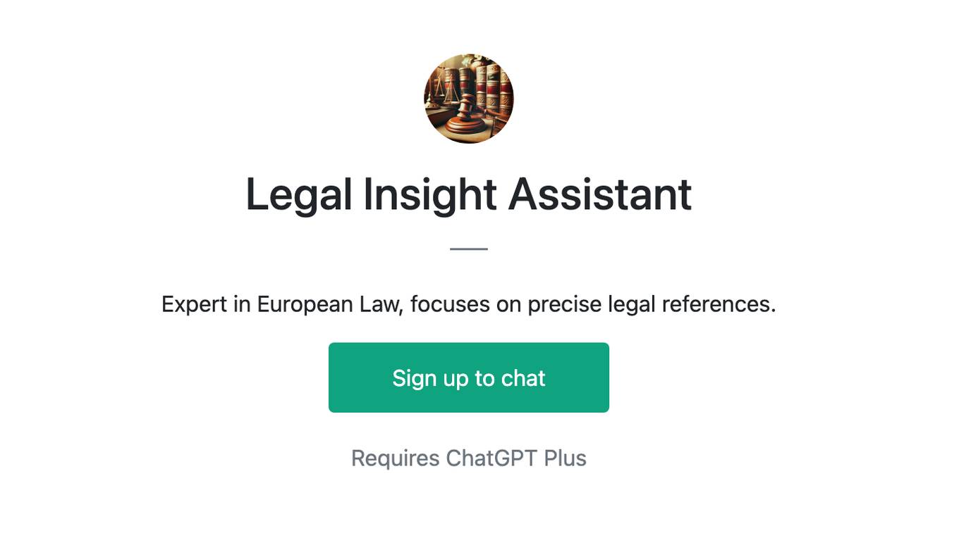 Legal Insight Assistant Screenshot