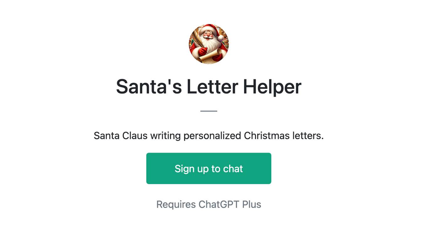 Santa's Letter Helper Screenshot