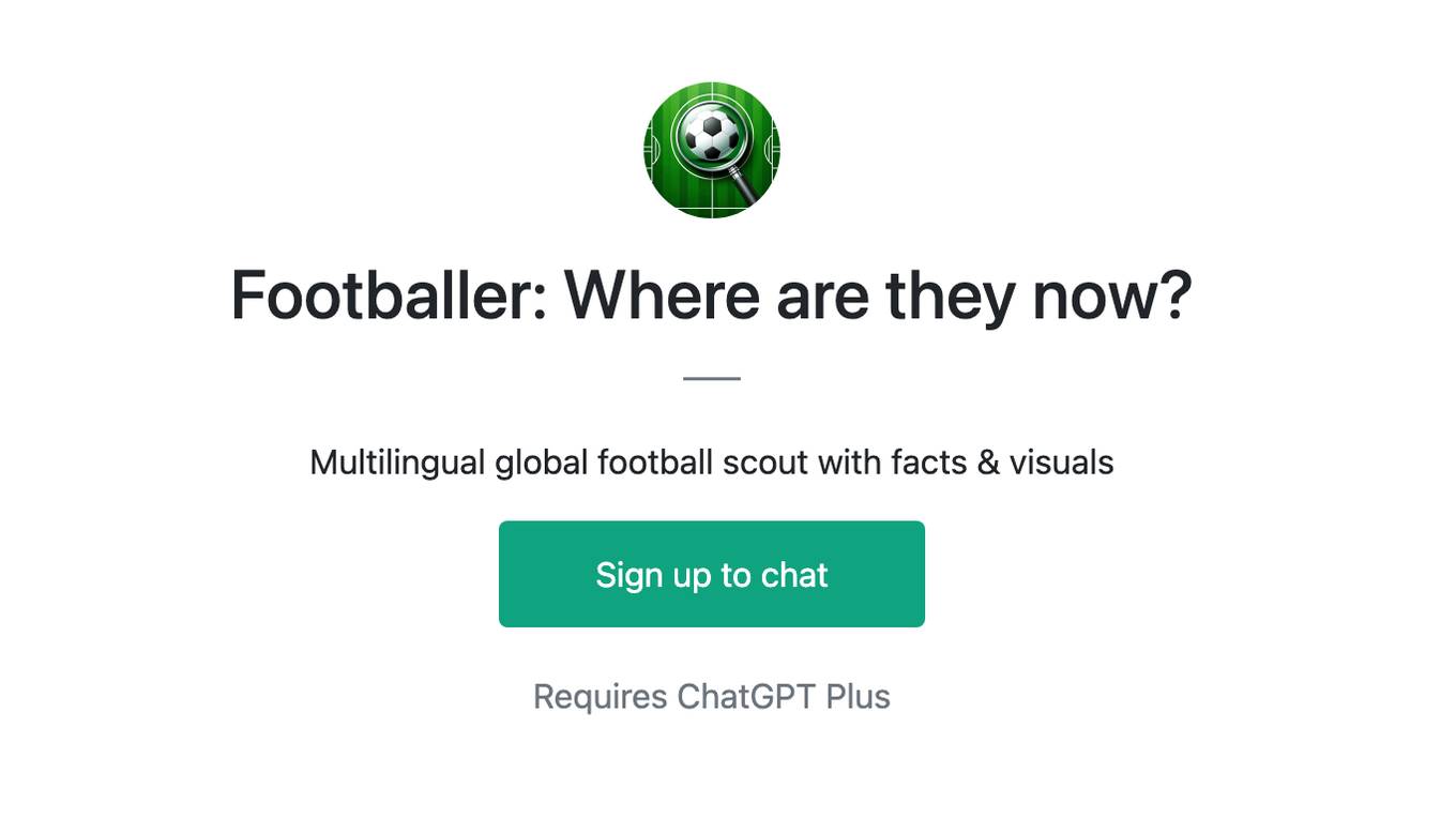 Footballer: Where are they now? Screenshot