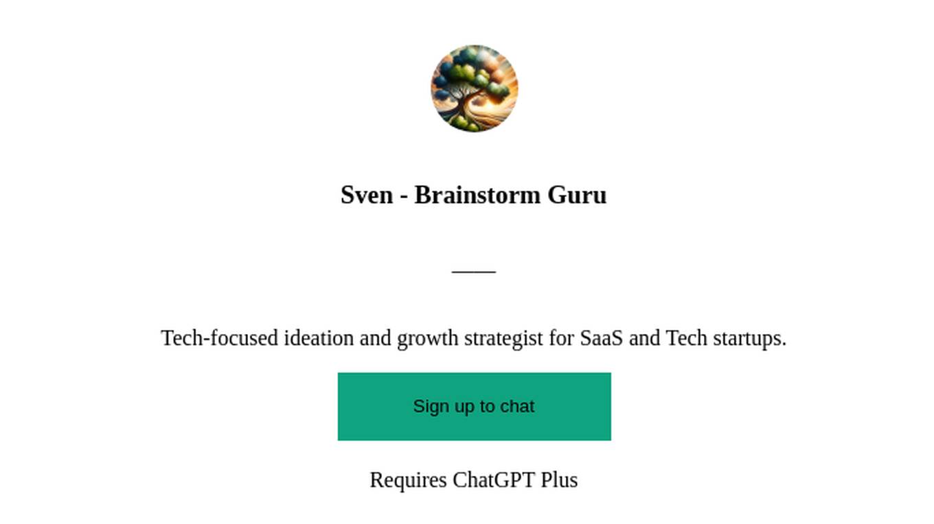 Sven - Brainstorm Guru Screenshot