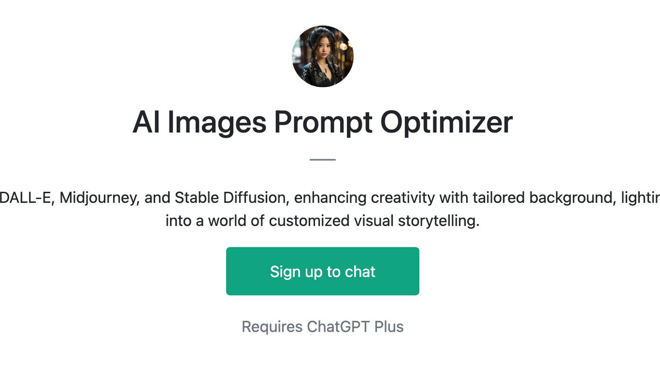 AI Images Prompt Optimizer Screenshot