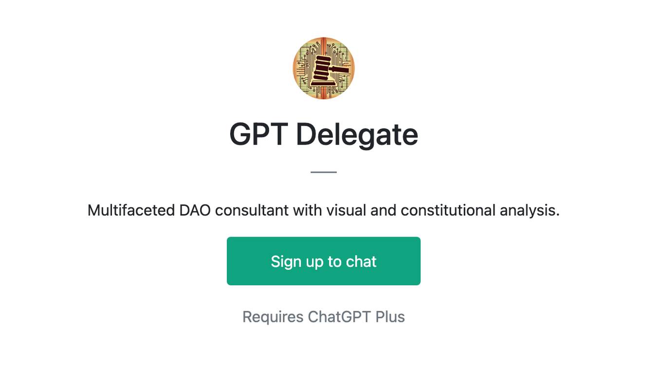 GPT Delegate Screenshot