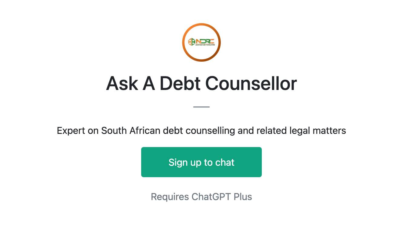 Ask A Debt Counsellor Screenshot