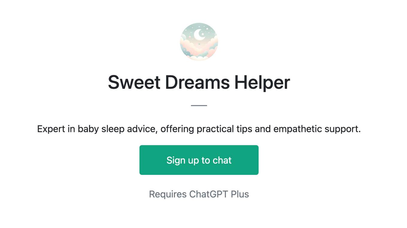 Sweet Dreams Helper Screenshot