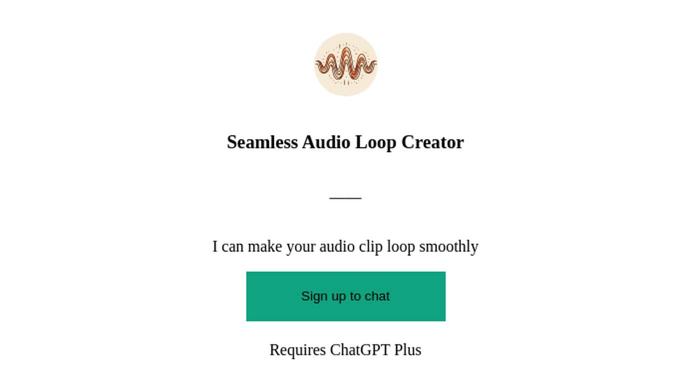 Seamless Audio Loop Creator Screenshot