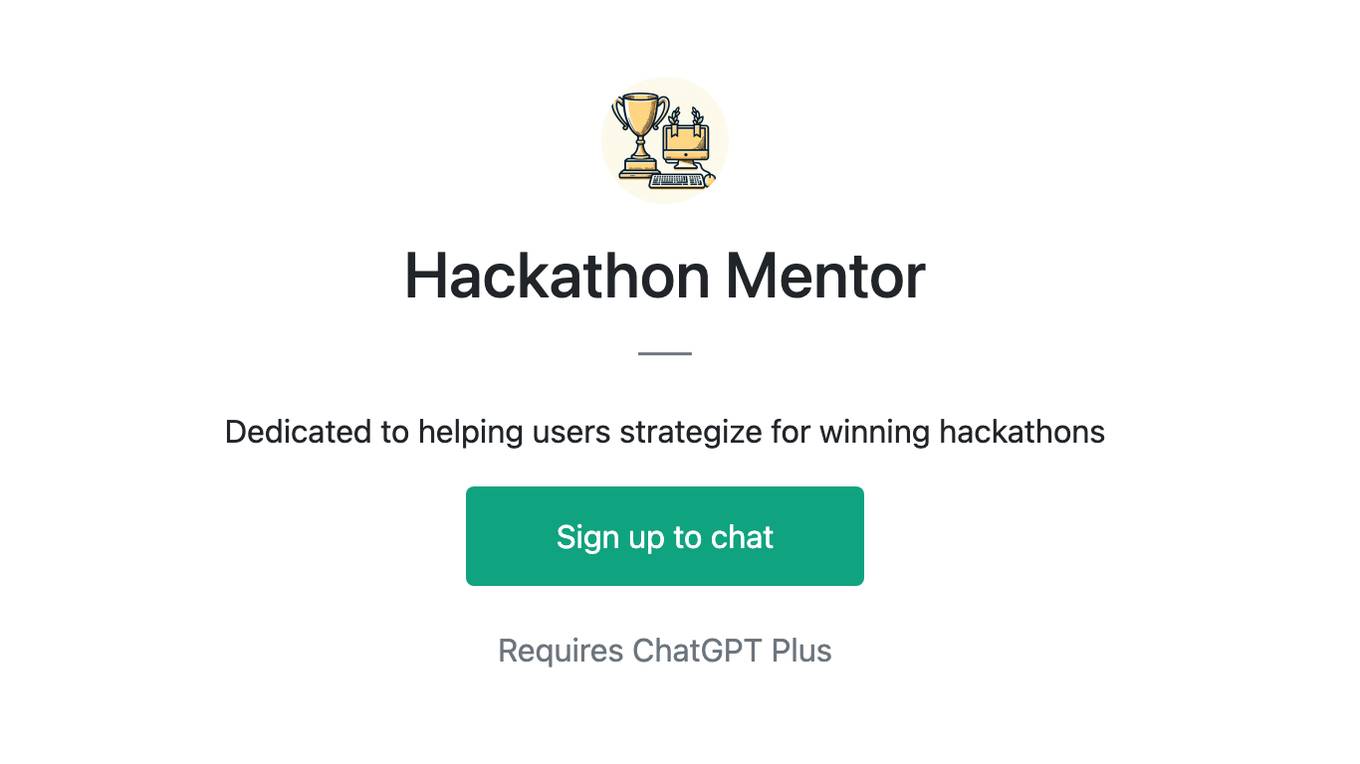 Hackathon Mentor Screenshot