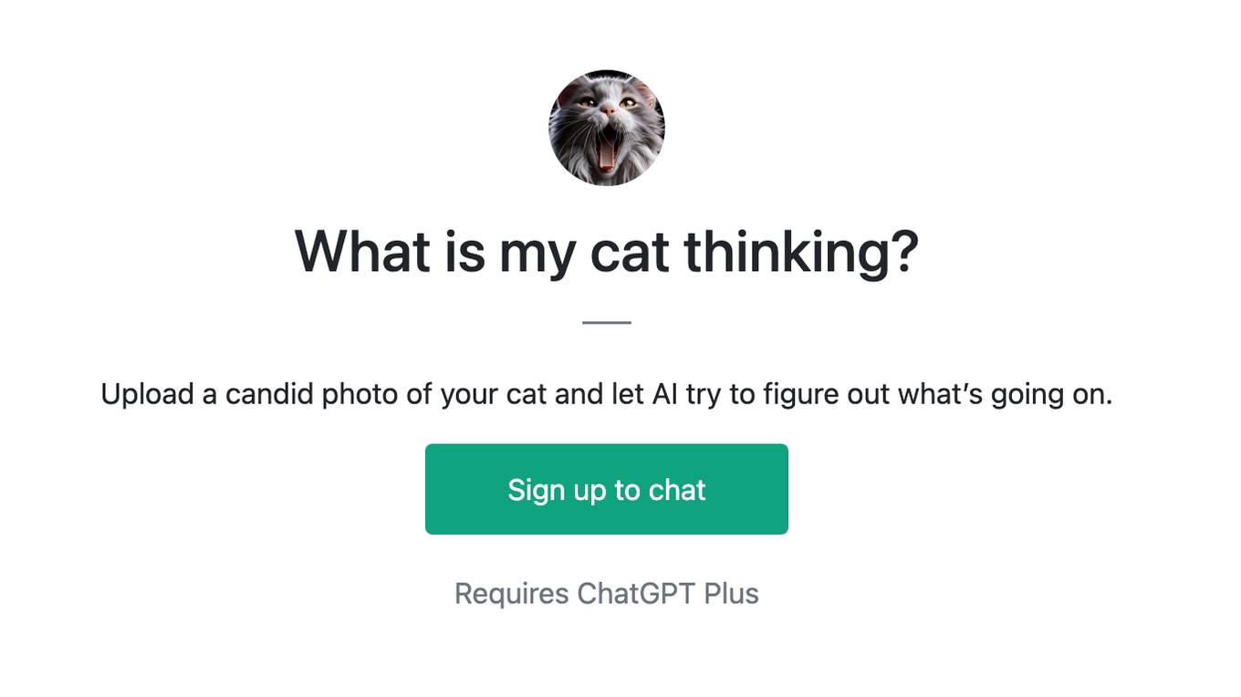 What is my cat thinking? Screenshot