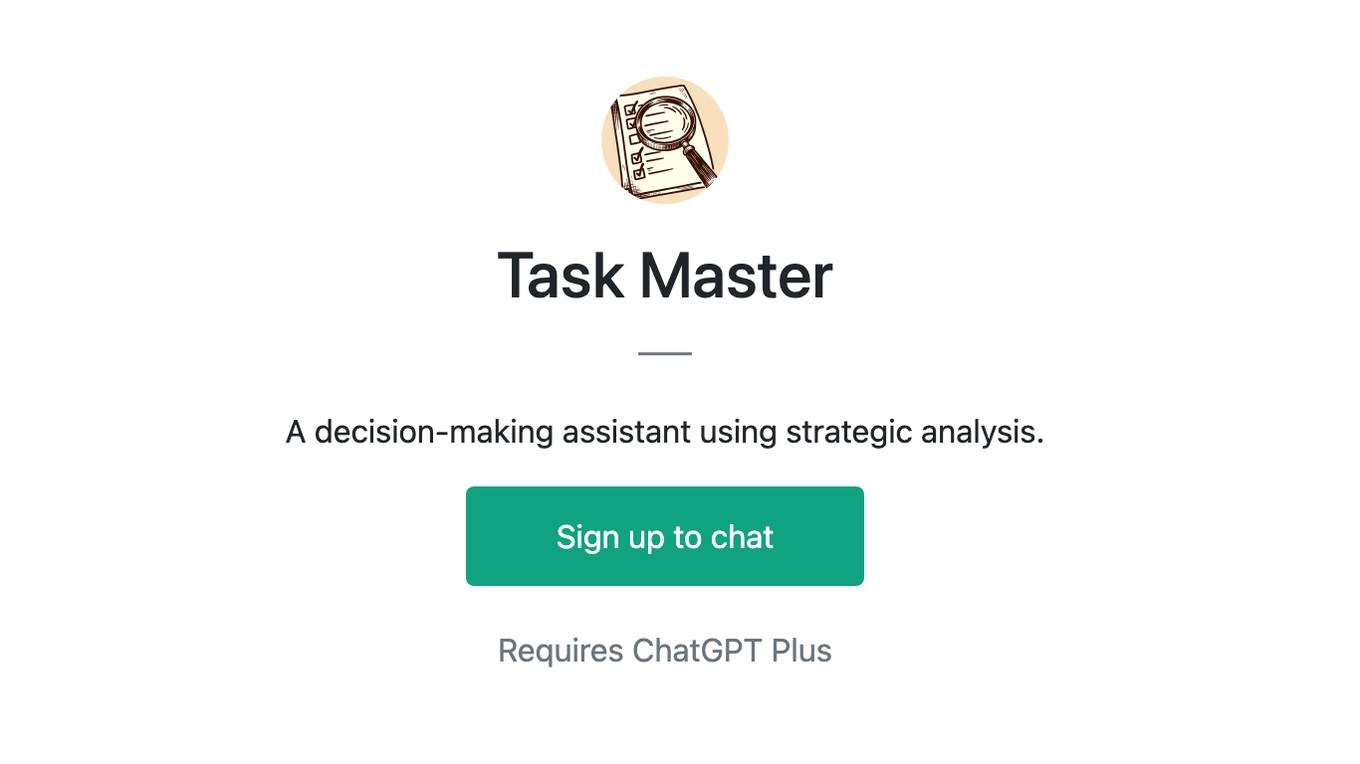 Task Master Screenshot