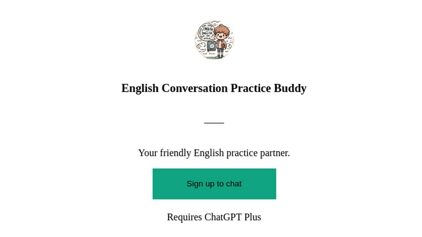 English Conversation Practice Buddy Screenshot