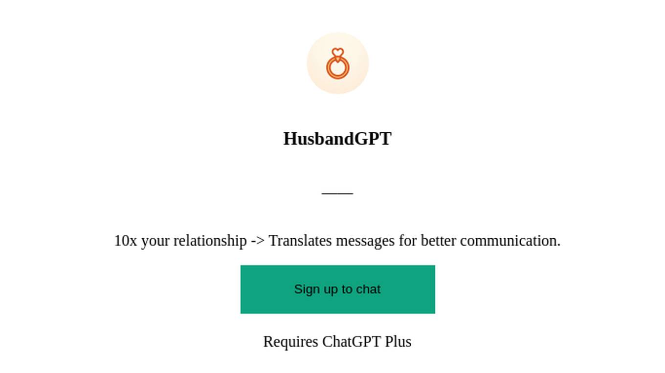 HusbandGPT Screenshot