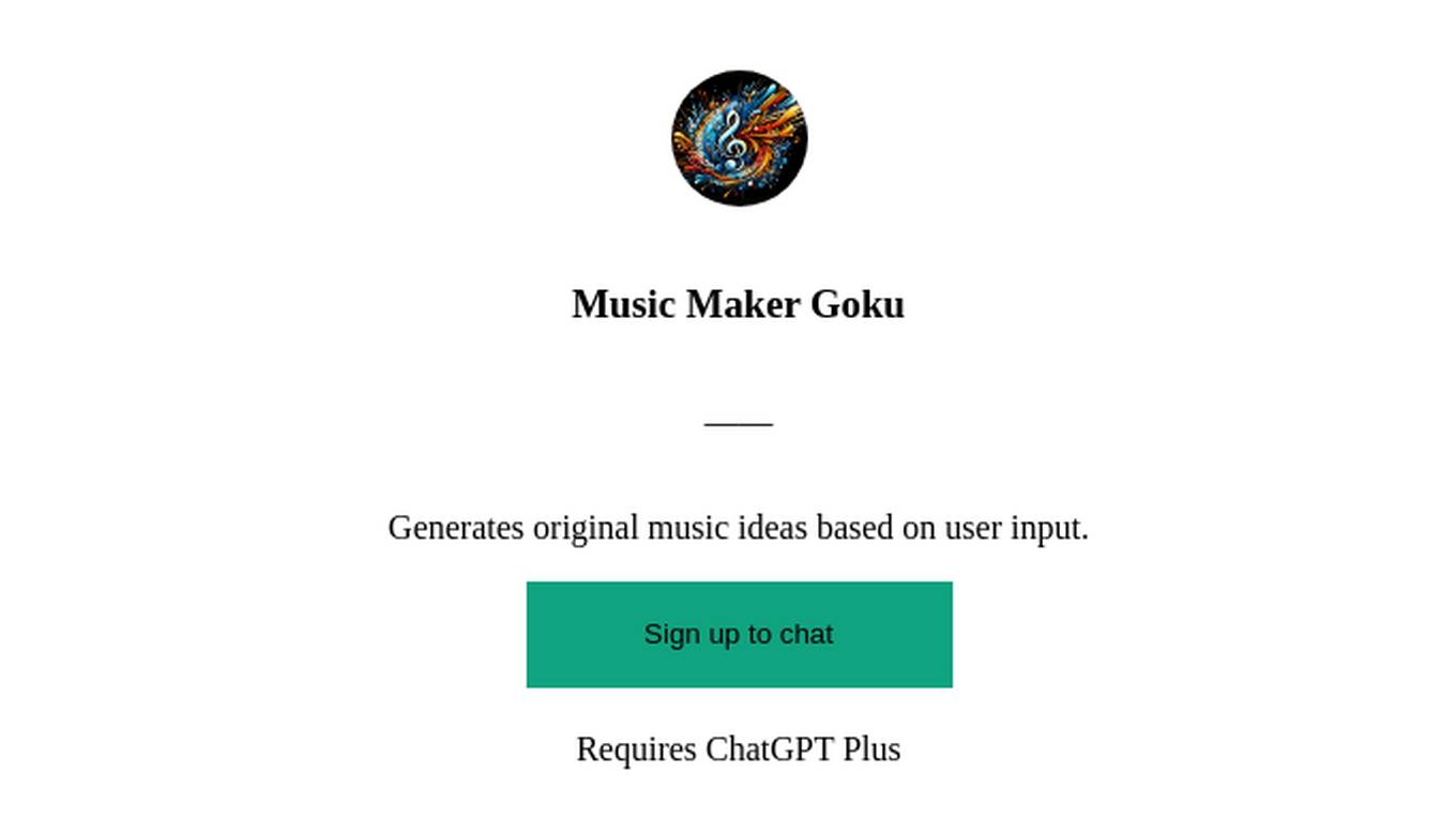 Music Maker Goku Screenshot