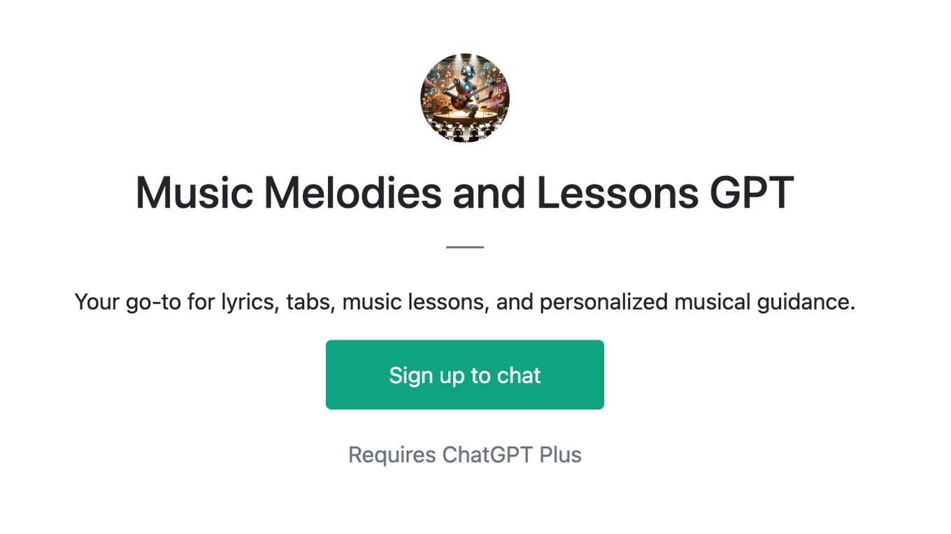 Music Melodies and Lessons GPT Screenshot