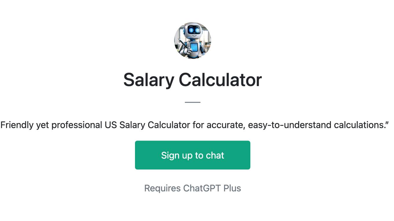 Salary Calculator Screenshot