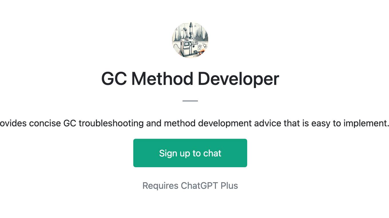 GC Method Developer Screenshot