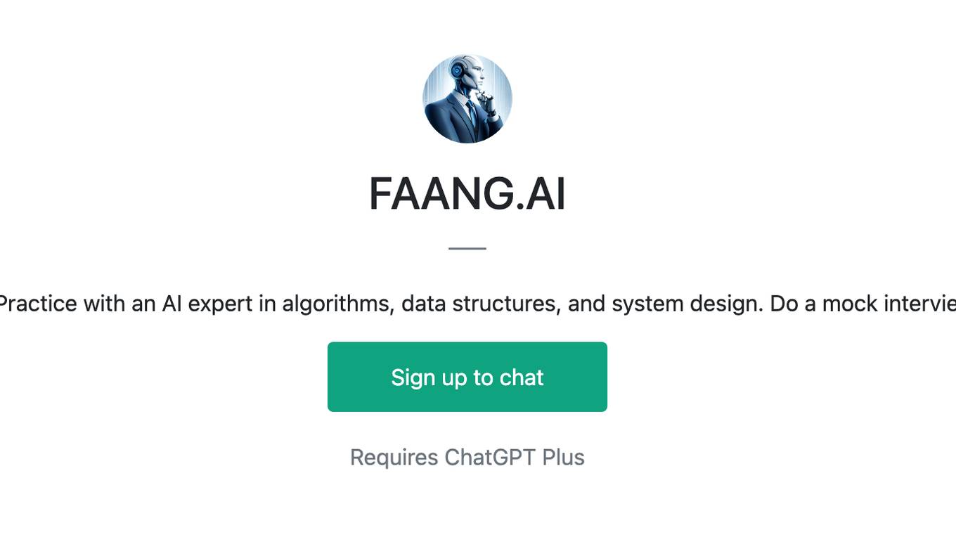 FAANG.AI Screenshot