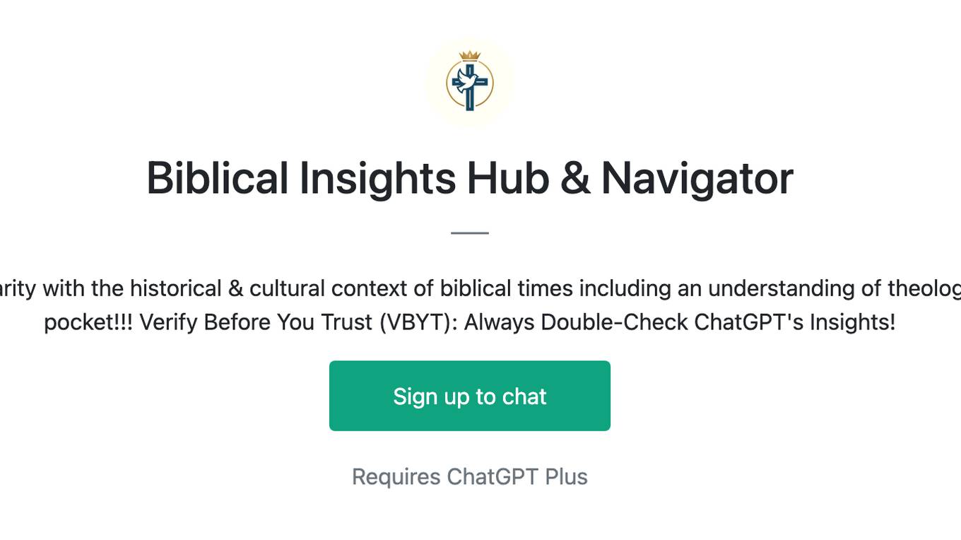 Biblical Insights Hub & Navigator Screenshot