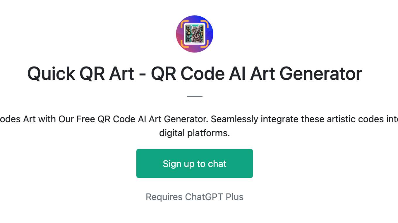 Quick QR Art - QR Code AI Art Generator Screenshot